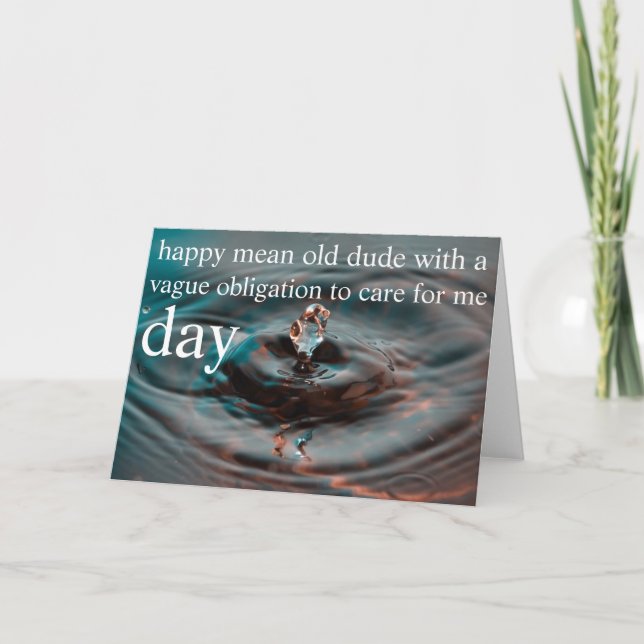 Vatertag Karte (Vorderseite)