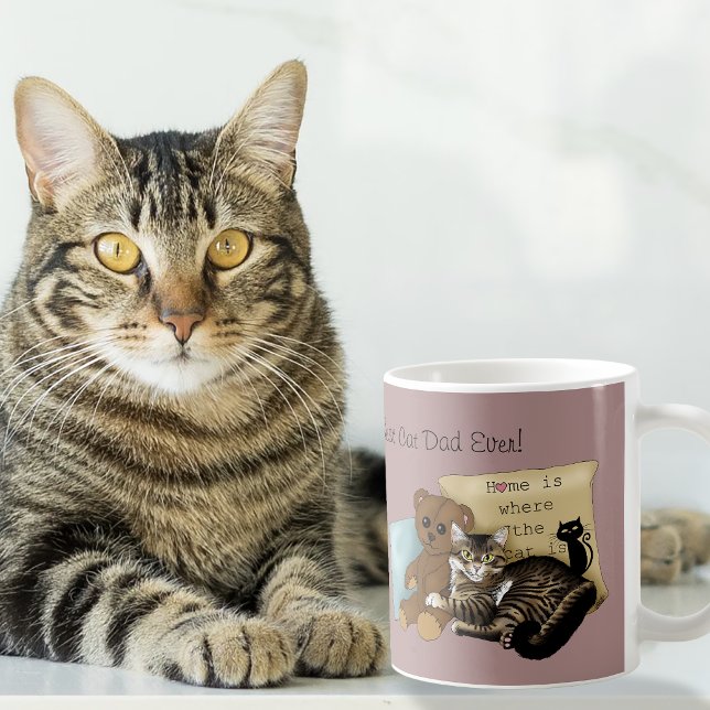 Vatertag Katze Kaffeetasse (Von Creator hochgeladen)