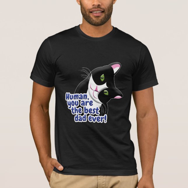 Vatertag Katze T-Shirt (Vorderseite)