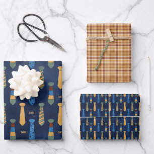 Vatertag Krawatte Geschenkpapier Set