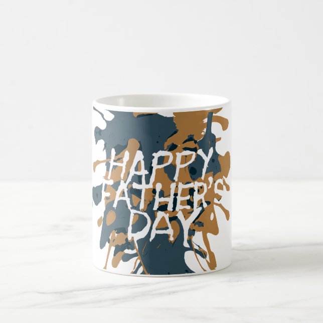 Vatertag Künstlerisch Abstrakt Kaffeetasse (Mittel)