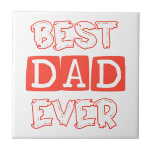 Vatertag Liebe Bester Vater je - Stilvolle Hommage Fliese