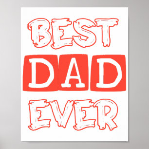 Vatertag Liebe Bester Vater je - Stilvolle Hommage Poster