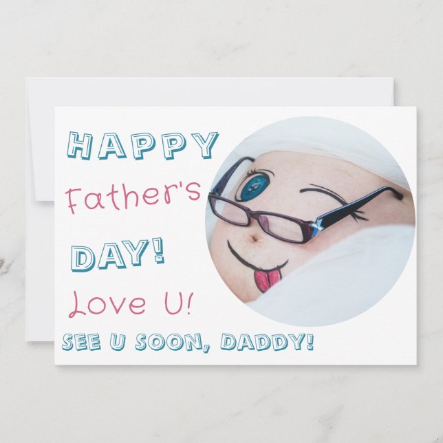 Vatertag Liebe U Daddy Pregnancy Ankündigung (Vorderseite)