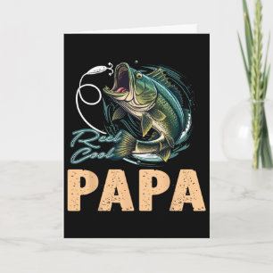 Vatertag Lustiger Fischer Cool Papa Angeln Karte