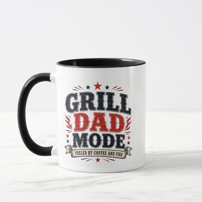 Vatertag/Lustiger Grill-Vater WRAP Tasse (Links)