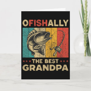 Vatertag Lustiges Angeln Ofishally Der beste Opa Karte