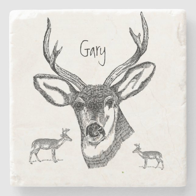 Vatertag Marmorstein Untersetzer (Vorderseite)