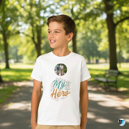 Vatertag | Mein Held | Foto mit Vater T-Shirt