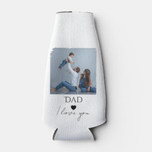 Vatertag mit Foto & Vater, ich Liebe Sie Flaschenkühler