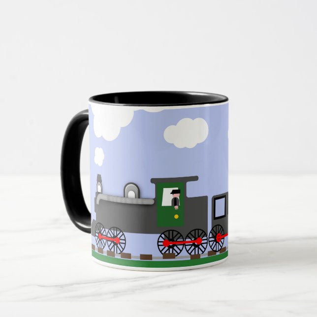Vatertag mit Zug Tasse (Vorderseite Links)