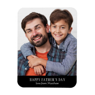 Vatertag Modernes Personalisiertes Foto Magnet