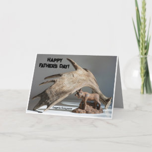 Vatertag Moose Antler Spaß Anony-Elch Dankeskarte