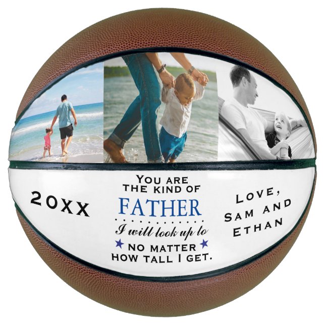 Vatertag oder Geburtstagskassetball des Vaters Basketball (Vorderseite)