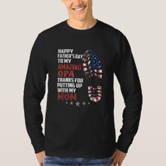Vatertag Opa Danke, dass Sie mit meiner Mama getip T-Shirt