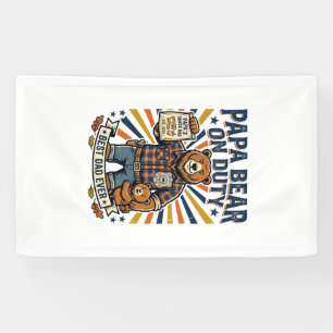 Vatertag Papa Bär Im Dienst Shirt Lustiges Tier Va Banner