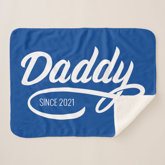 Vatertag - Papa Seit... Sherpadecke (Vorderseite (Horizontal))