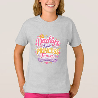 Vatertag Papa & Tochter Süßes Liebesdesign T-Shirt