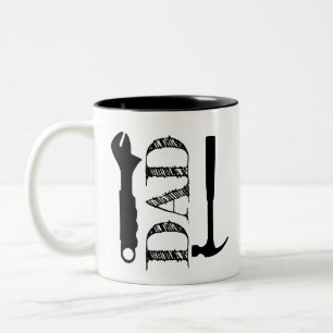 Vatertag Papa Werkzeuge Zweifarbige Tasse