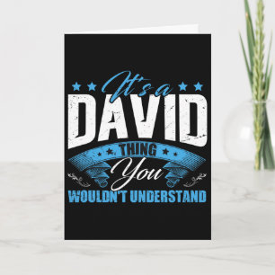 Vatertag Personalisiert David Name Geburtstag  Karte