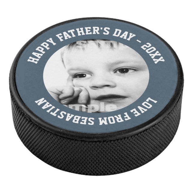 Vatertag Personalisiert Eins Eishockey Puck (3/4)