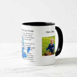 Vatertag POEM FOTO Tasse - Halt meine Hand Daddy