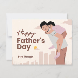 Vatertag Postkarte - Love Vater Moment