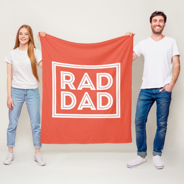 Vatertag - Rad Dad Fleecedecke (Beispiel)