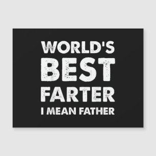 Vatertag Retro Papa Weltbester Furzer Ich meine Magnetkarte