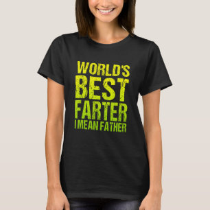 Vatertag Retro Vater Welt ist die beste Farter ich T-Shirt
