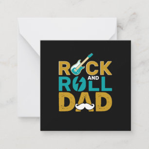 Vatertag Rock and Roll Vater Mitteilungskarte