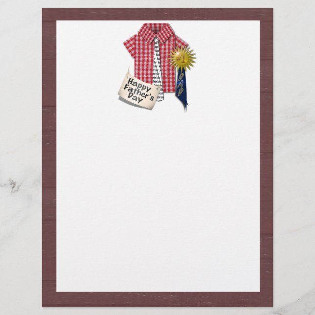 Vatertag Rotes Shirt mit Stalluntergrund Flyer (Vorne)