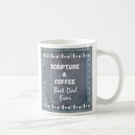 Vatertag-Schrift Tasse Rustikal Blau Weiß
