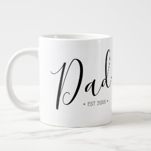 Vatertag Schriftzug Dad Personalisiert Jumbo-Tasse