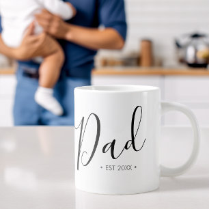 Vatertag Schriftzug Dad Personalisiert Jumbo-Tasse