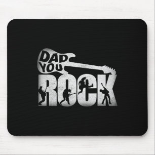 Vatertag Shirt Der sonnige Vater Rock Gitarre Vint Mousepad