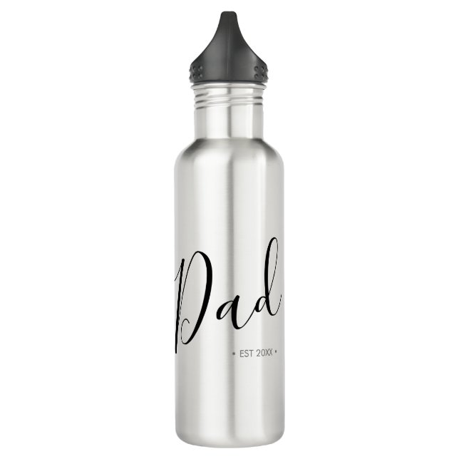 Vatertag Skript-Vater Personalisiert Edelstahlflasche (Links)