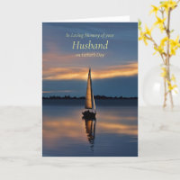 Vatertag Spätes Ehemannserdenken mit Sailboat