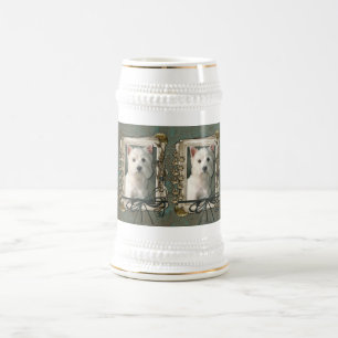 Vatertag - Steintatzen - Westie Bierglas