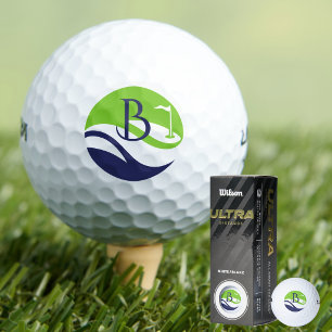 Vatertag Stilvoller Golf Fairway Monogramm Golf  Golfball
