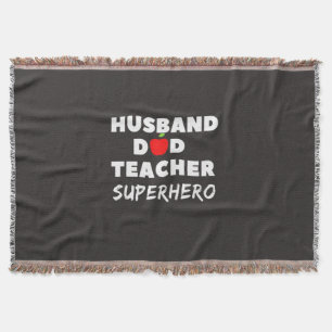 Vatertag Super Husband Vater Teacher Decke