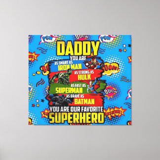 Vatertag - Superdad Leinwanddruck