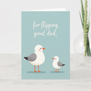 Vätertag Szene Karte der Vögel