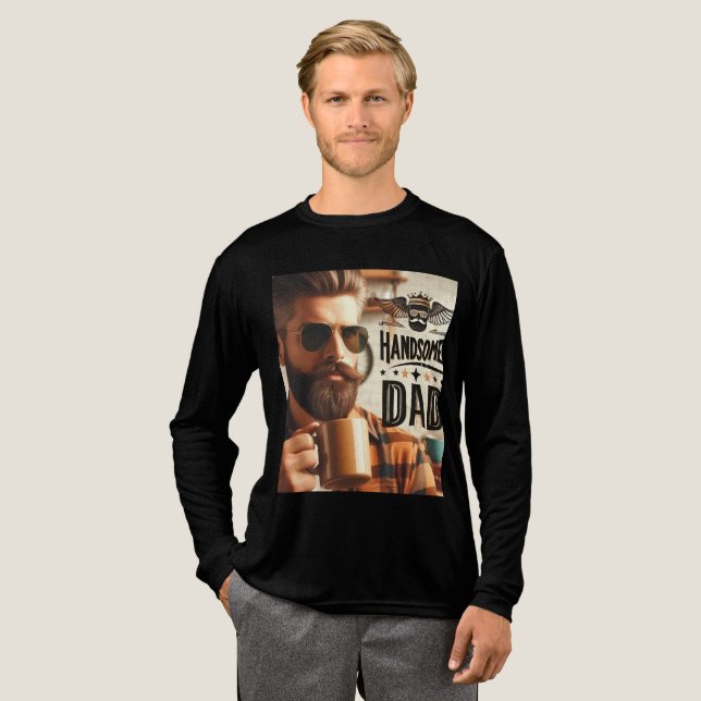 Vatertag Tri-Blend Shirt (Volle Vorderseite)