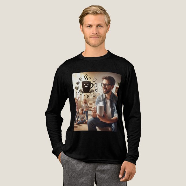 Vatertag Tri-Blend Shirt (Volle Vorderseite)