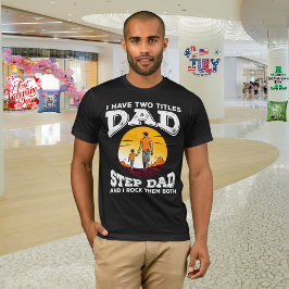 Vatertag "Vater & Step Vater" T-Shirt