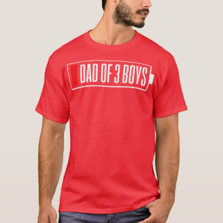 Vatertag Vater Three Boys T-Shirt