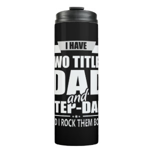 Vatertag Vater und Step Vater ich Rock sie Thermosbecher