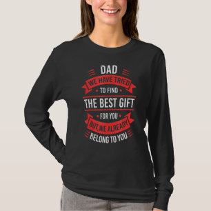 Vatertag Vater von der Ehefrau von Tochter Sohn fü T-Shirt
