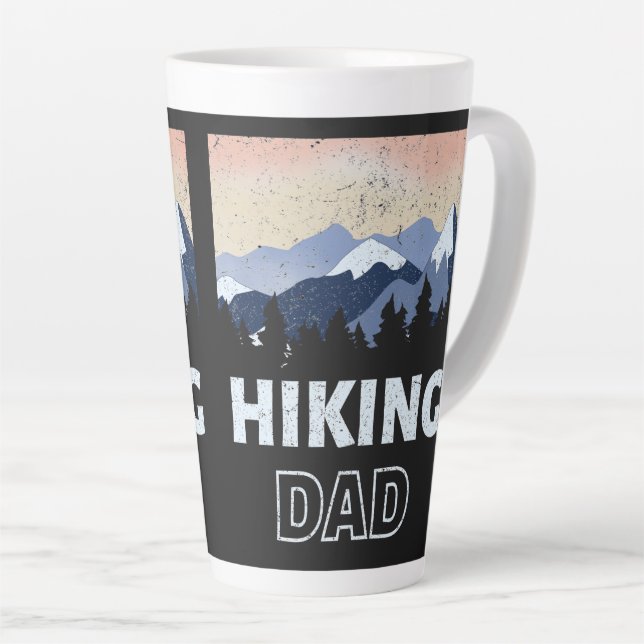 Vatertag Wandern Vater Milchtasse (Rechte Ecke)